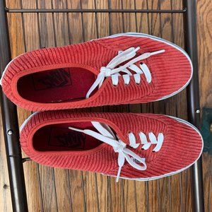 Vans Red Corduroy Authentics